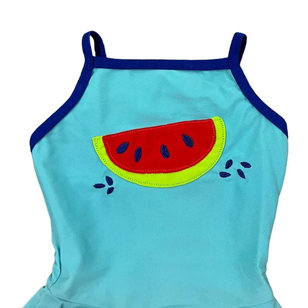 Hanna Andersson Sz 80 (18-24m) Watermelon Appliqué Swim Bathing Suit